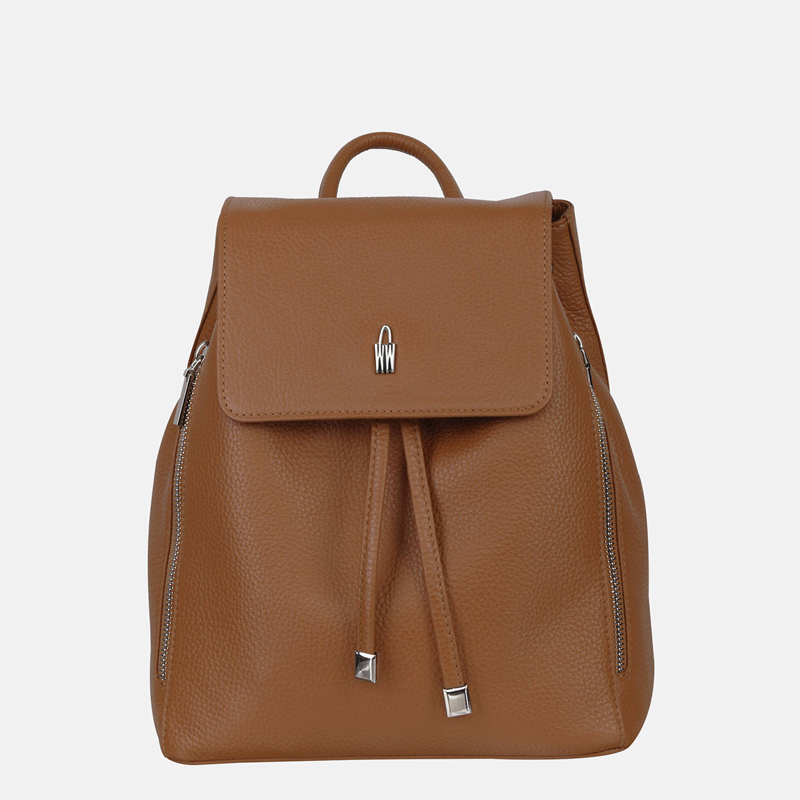 Plecak skórzany damski w kolorze miodowym - Oferta B2B - oferta dla firm