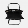 Czarna skórzana torebka shopper z wzorem - Oferta B2B - oferta dla firm