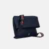 Granatowa torebka skórzana typu listonoszka - Oferta B2B - oferta dla firm