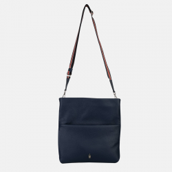 Granatowa torebka skórzana typu listonoszka - Oferta B2B