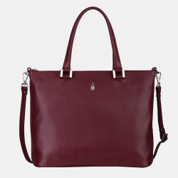 Bordowa torebka shopper ze...