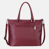 Bordowa torebka shopper ze skóry naturalnej - Oferta B2B - oferta dla firm