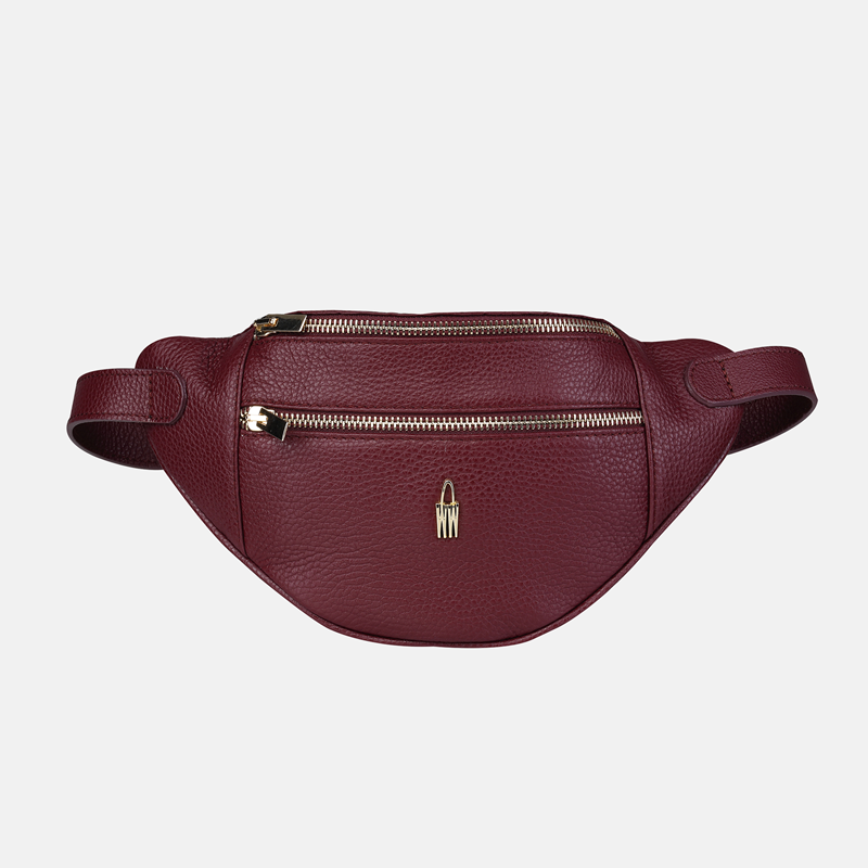 LAYLA - Bordowa nerka skórzana - Oferta B2B - oferta dla firm