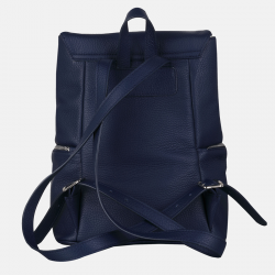 Granatowy damski plecak ze skóry - Oferta B2B
