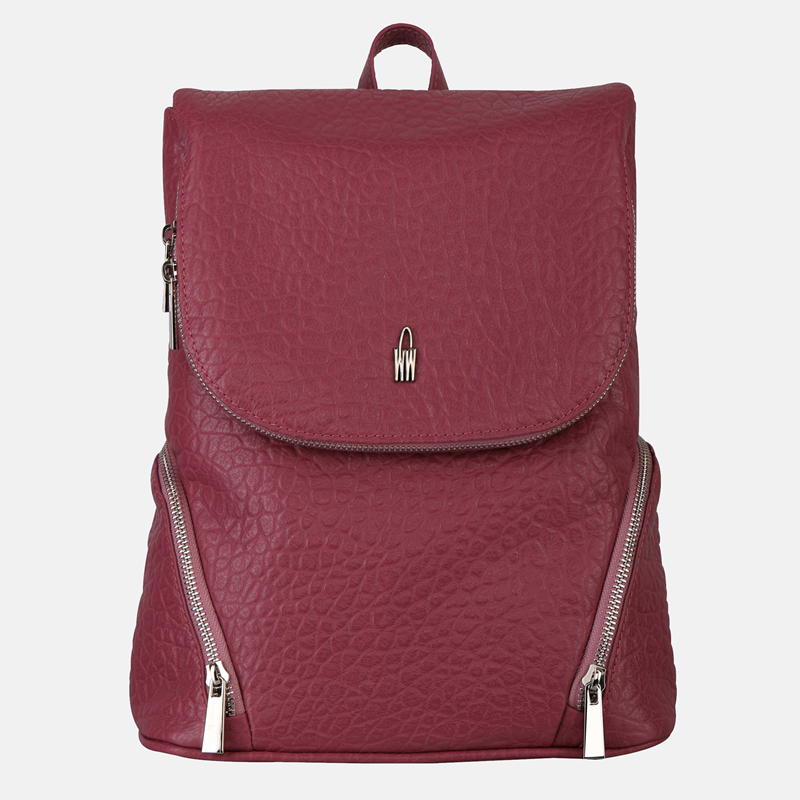 Plecak ze skóry w kolorze ciemnego różu - Oferta B2B - oferta dla firm