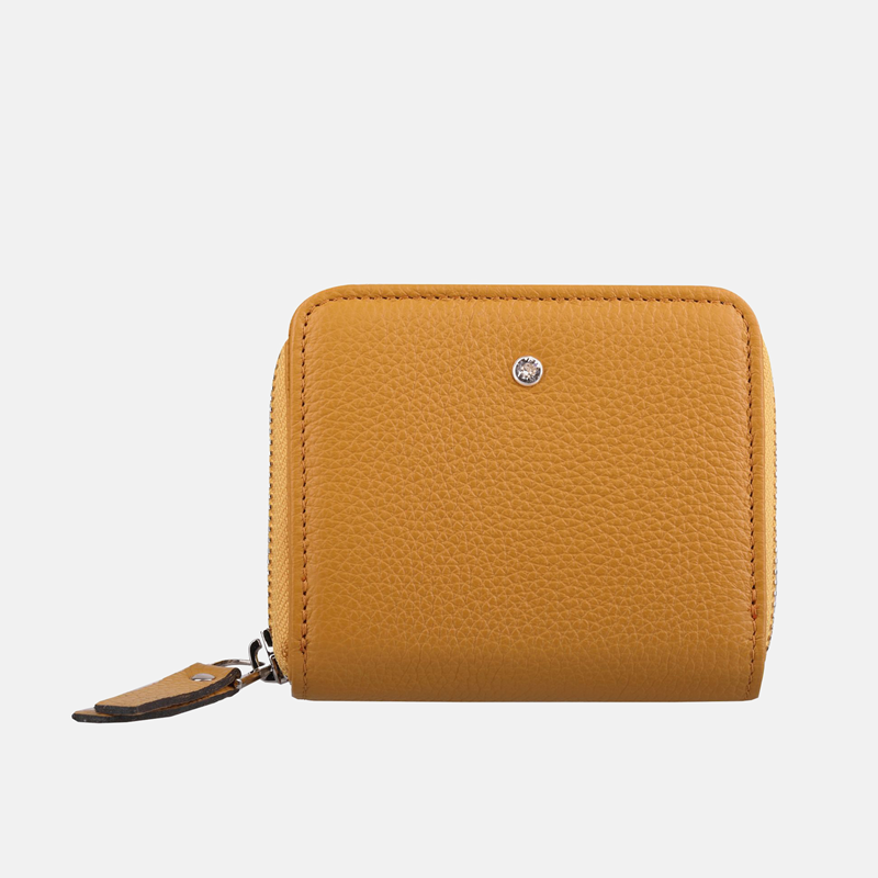 Żółty portfel skórzany - oferta dla firm