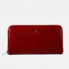 Czerwony lakierowany portfel skórzany - oferta dla firm