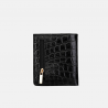 Czarny mini portfel skórzany - oferta dla firm