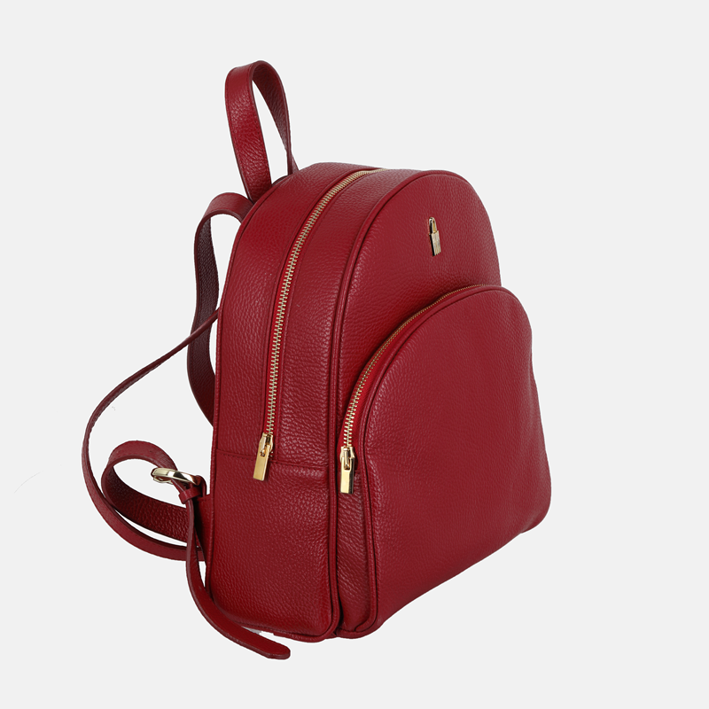 SPARK - Czerwony plecak skórzany - Oferta B2B - oferta dla firm