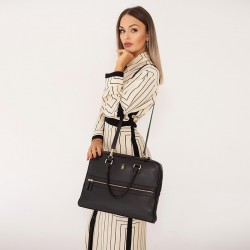 Czarna teczka skórzana damska - Oferta B2B