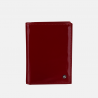 Czerwone damskie etui na dokumenty skórzane - lakierowane - oferta dla firm